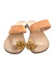 Emanuela Caruso Suede Crystal Embellishments Slides