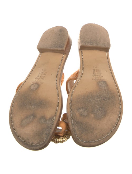 Emanuela Caruso Suede Crystal Embellishments Slides