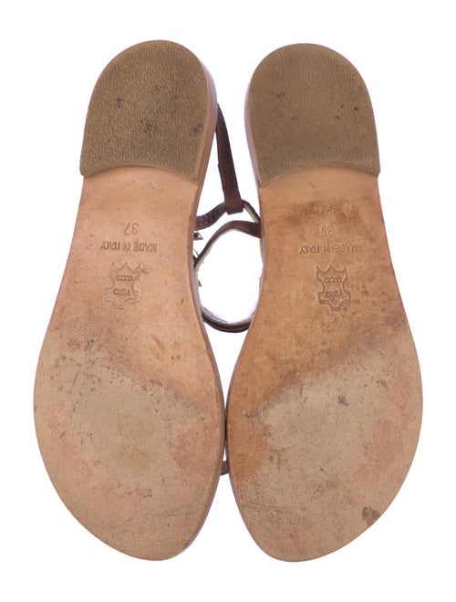 Emanuela Caruso Leather Gladiator Sandals