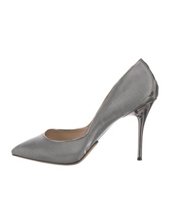 Enrico Cuini Mesh D'Orsay Pumps