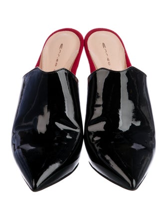 Enrico Cuini Patent Leather Mules