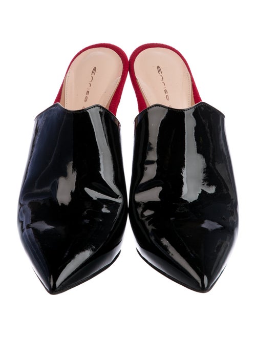 Enrico Cuini Patent Leather Mules