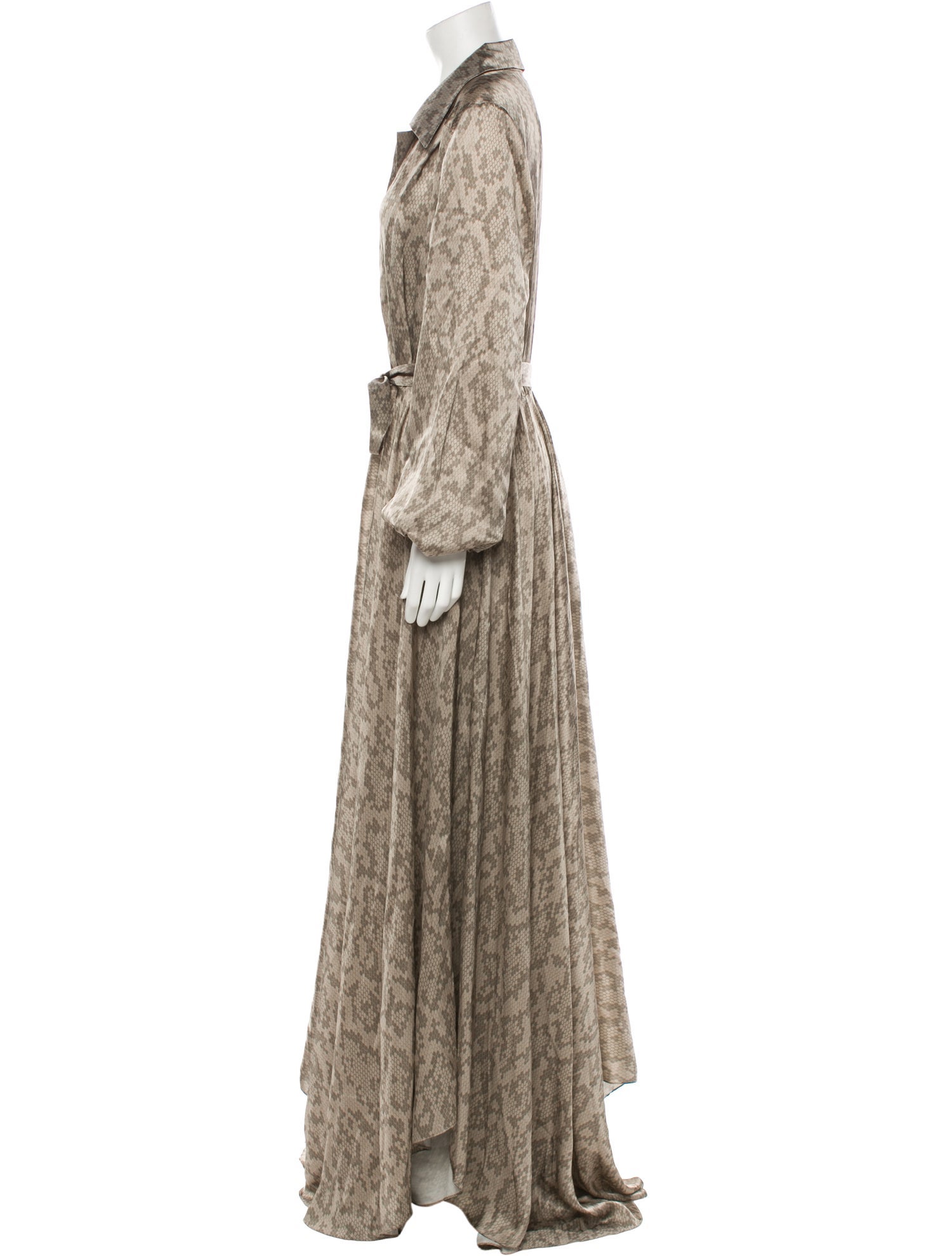 Edward Crutchley Silk Long Dress