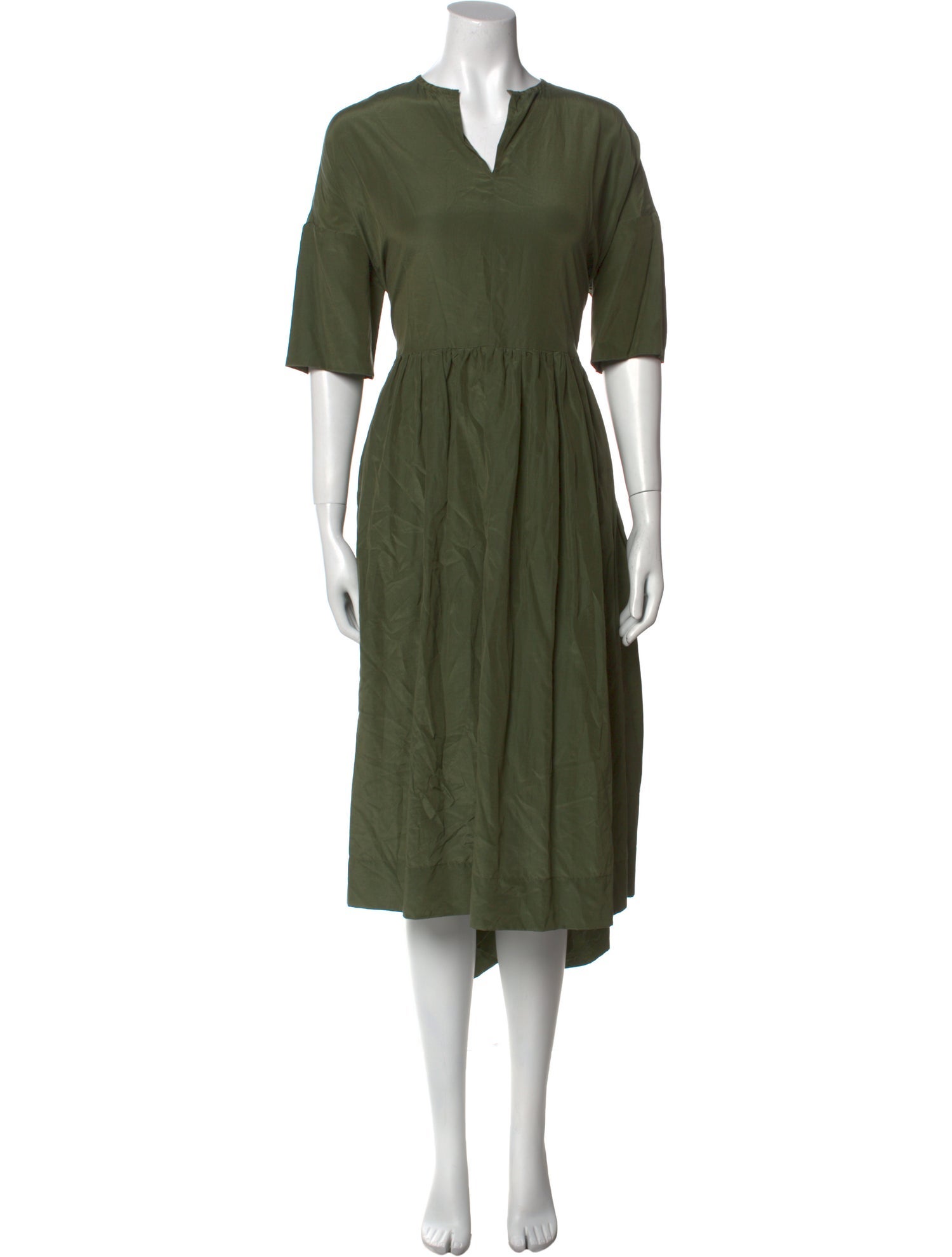École de Curiosités Silk Midi Length Dress
