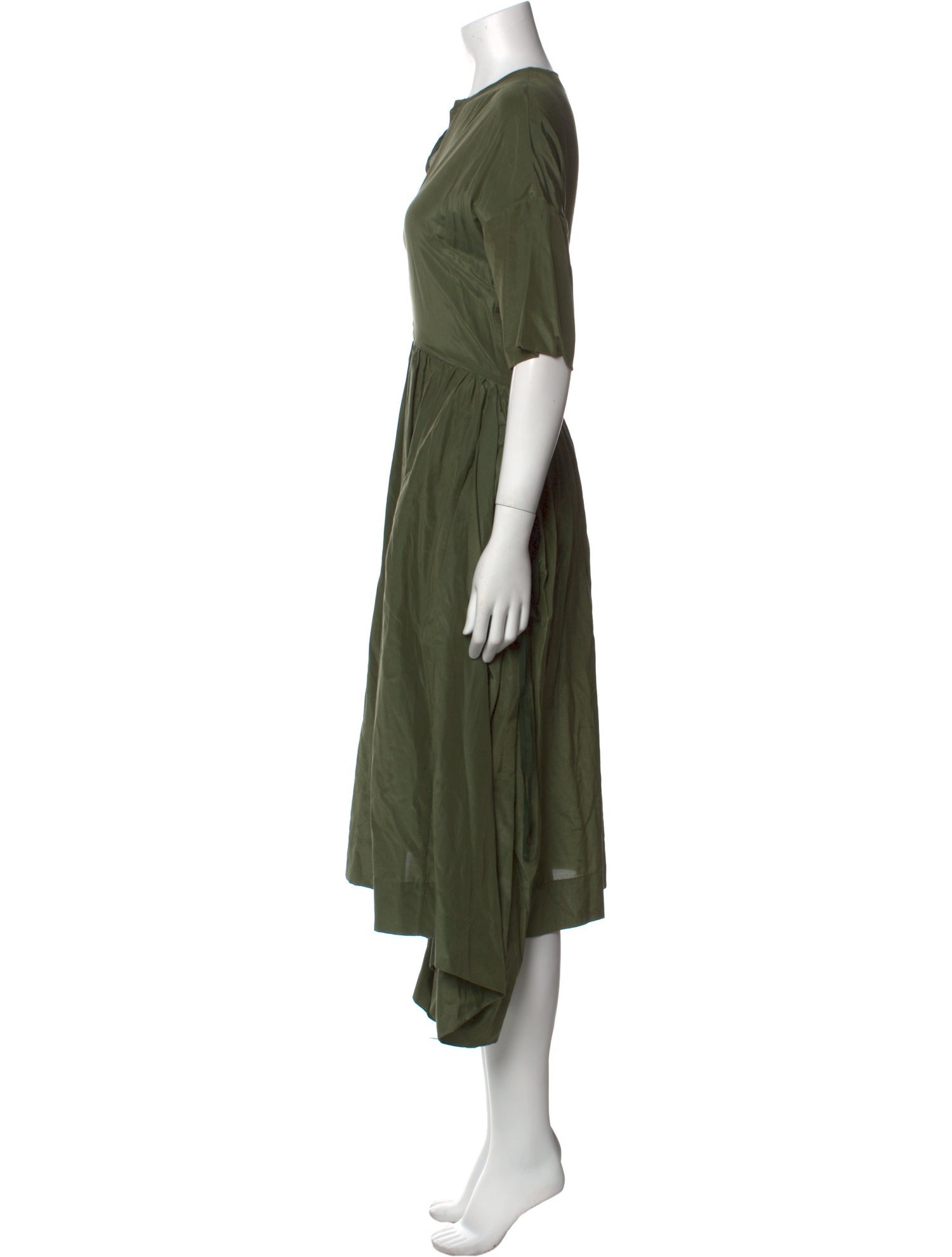 École de Curiosités Silk Midi Length Dress