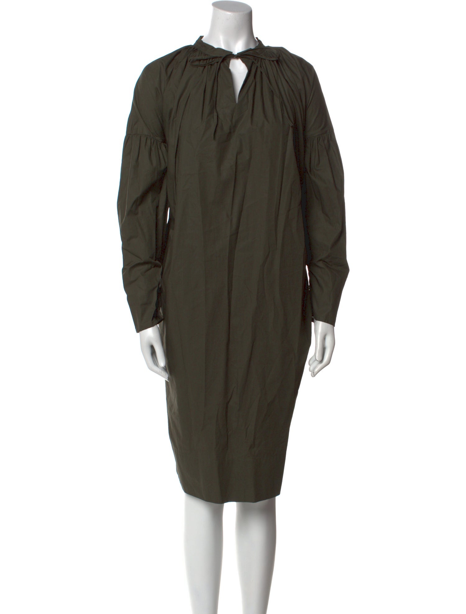 École de Curiosités Crew Neck Knee-Length Dress