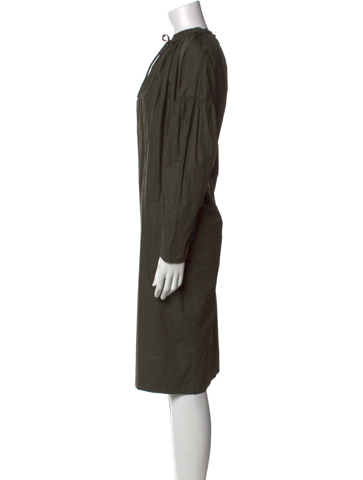 École de Curiosités Crew Neck Knee-Length Dress