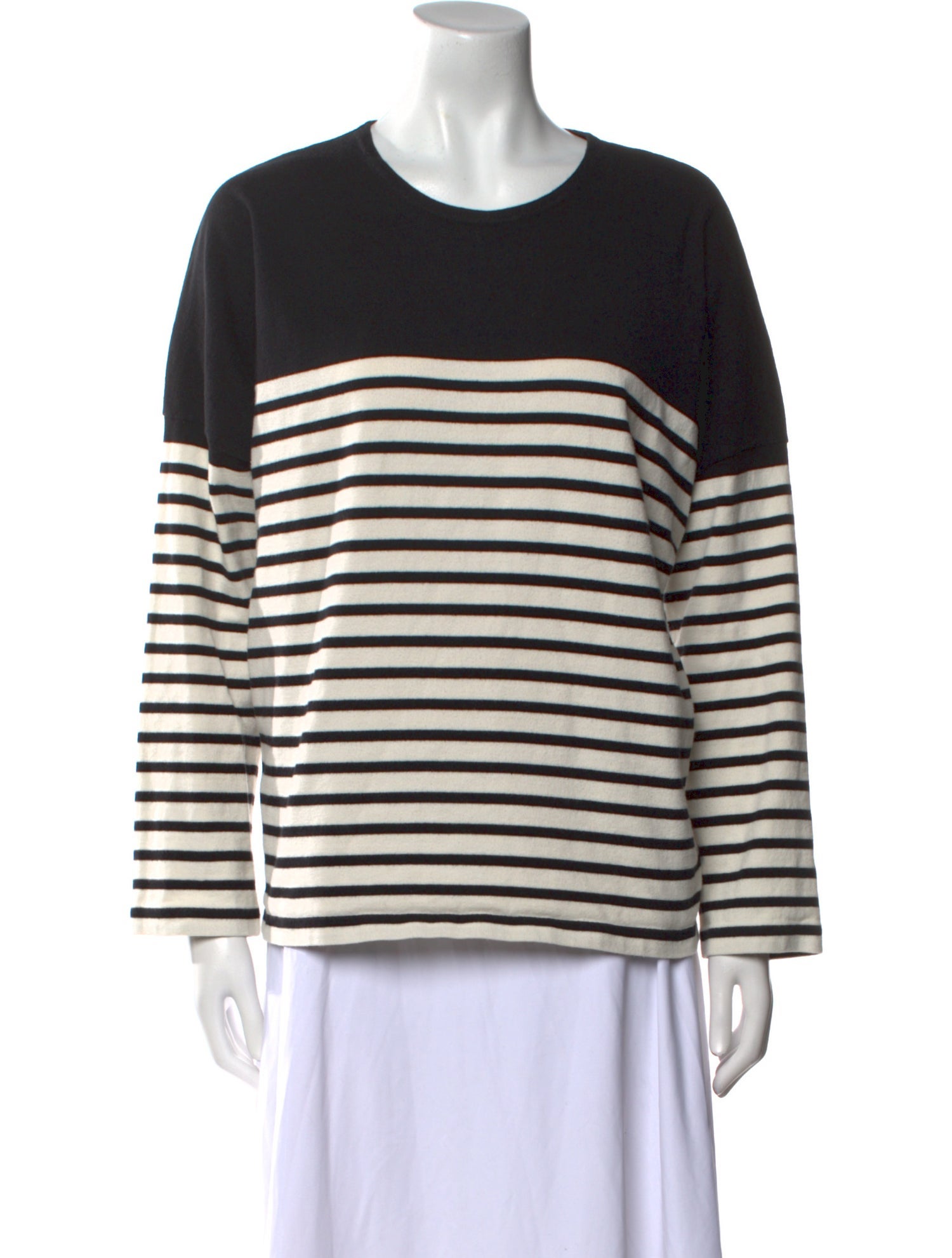 École de Curiosités Striped Crew Neck Sweatshirt