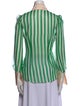 Edeltrud Hofmann Silk Striped Button-Up Top