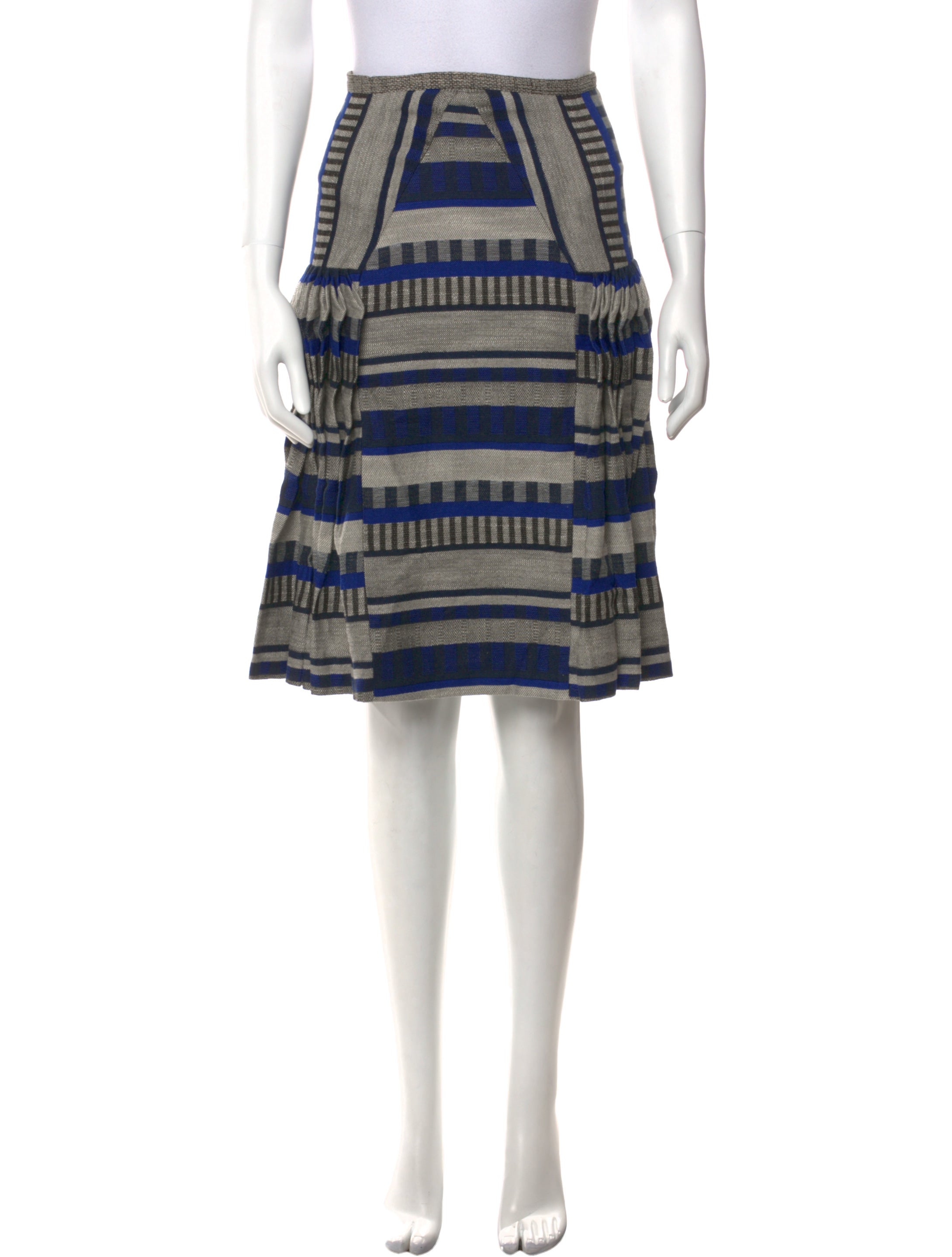 Edeline Lee Printed Knee-Length Skirt