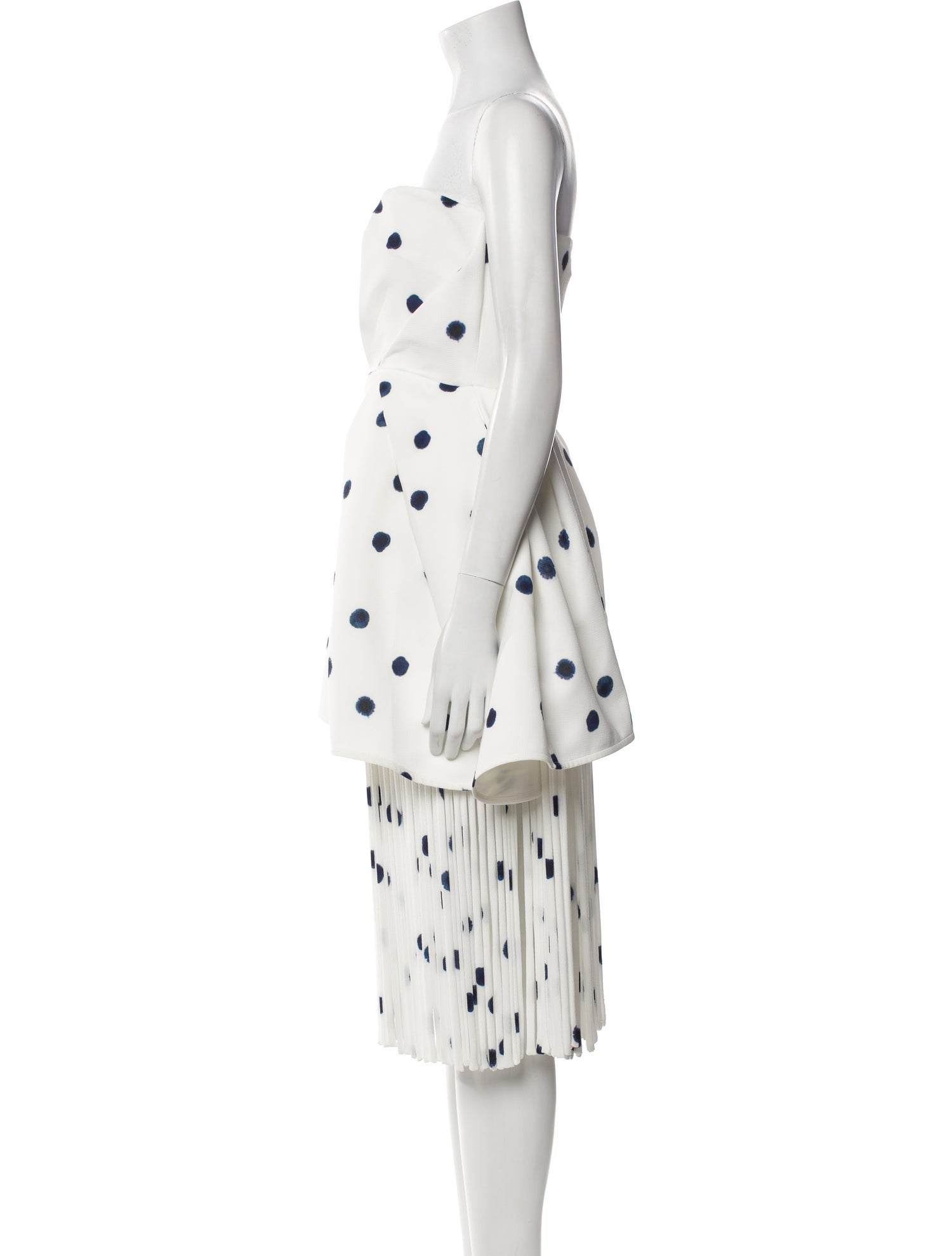 Edeline Lee Polka Dot Print Mini Dress