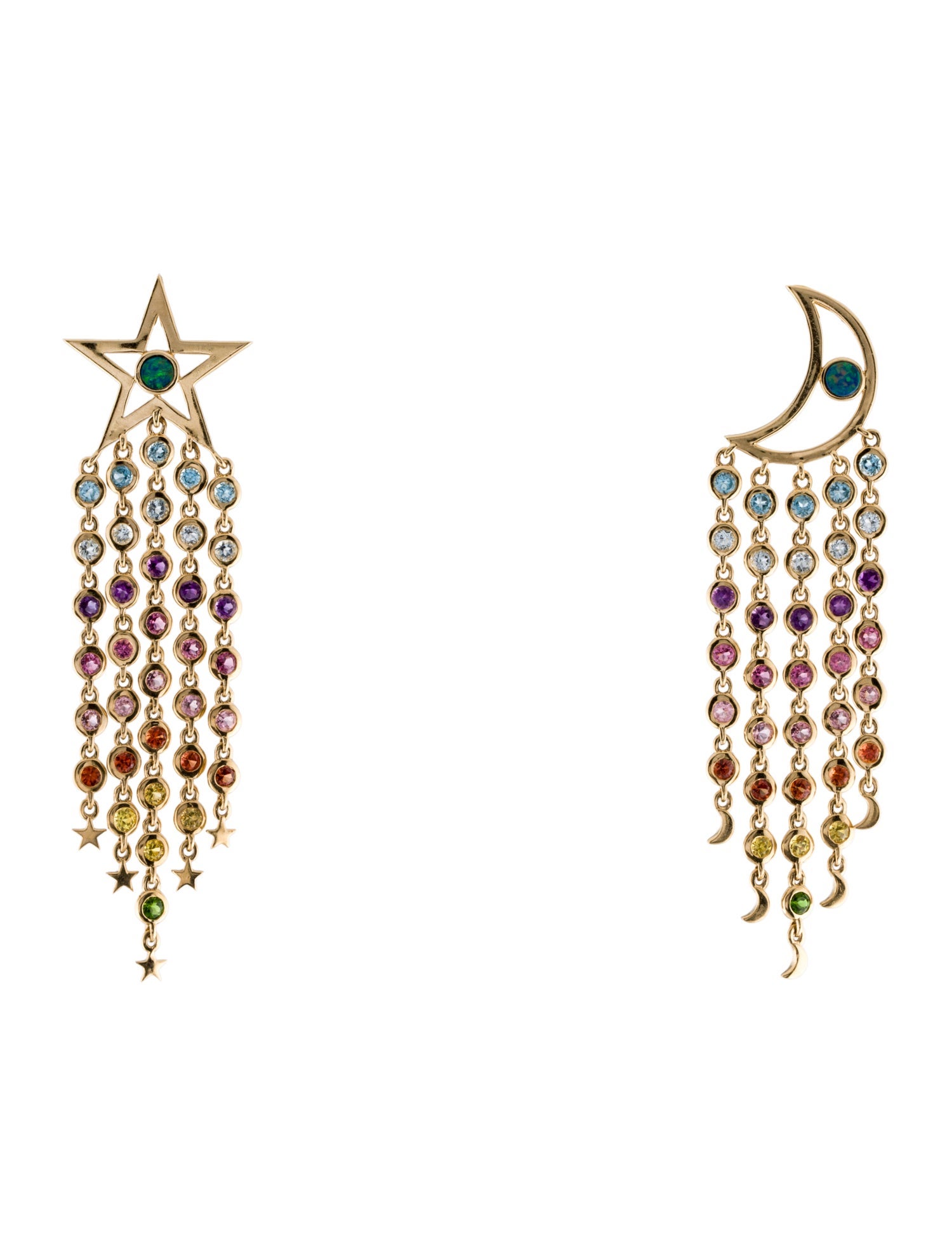 Eden Presley 14K Multi-Stone Supernova Earrings