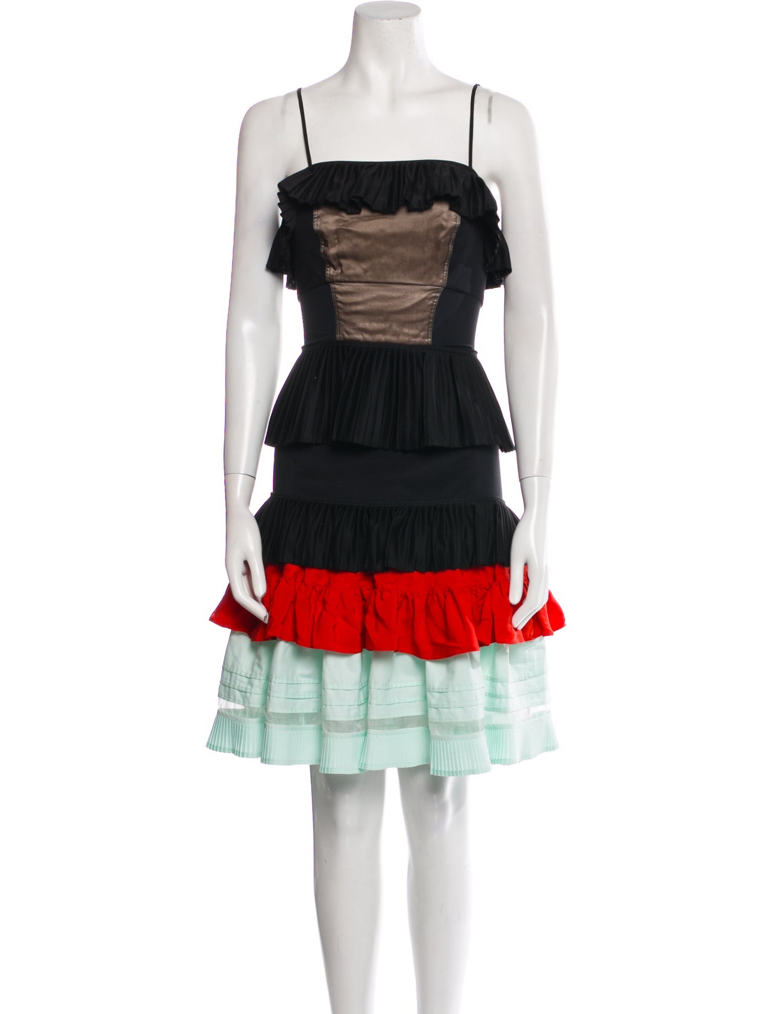 Emilio de la Morena Silk Knee-Length Dress