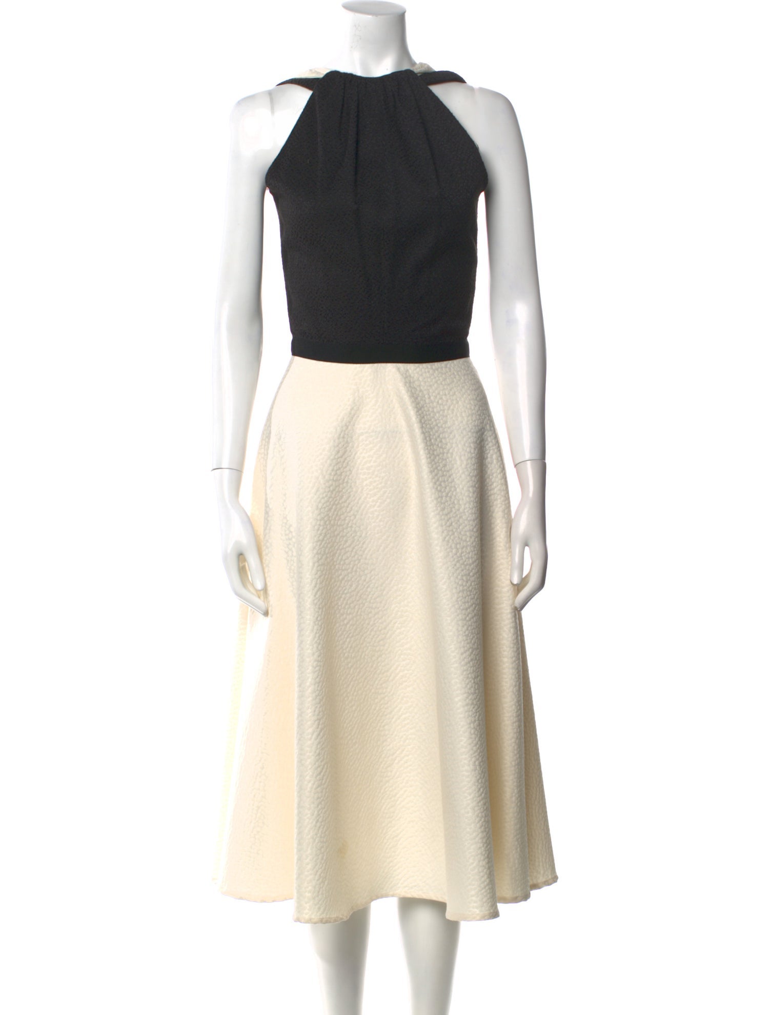 Emilio de la Morena Crew Neck Long Dress