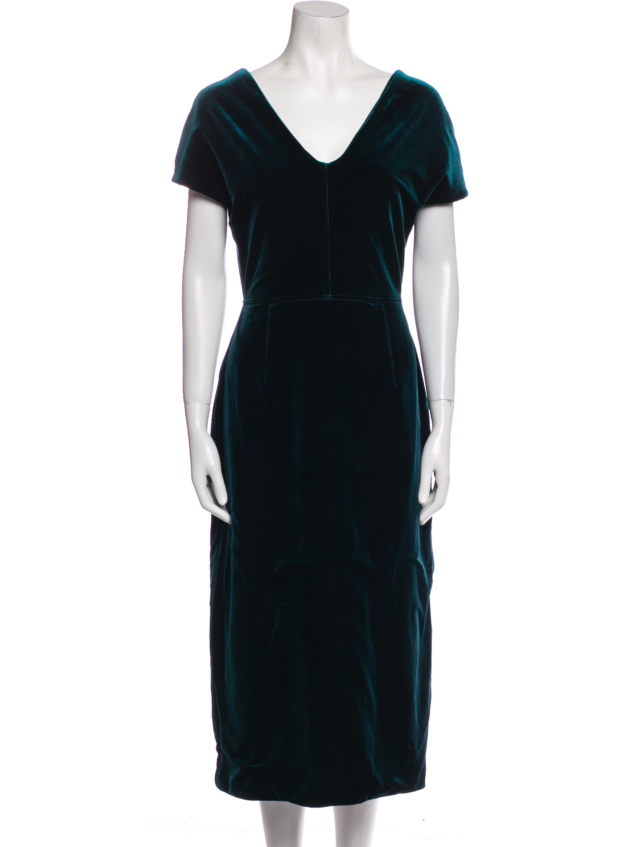 Emilio de la Morena V-Neck Midi Length Dress w/ Tags