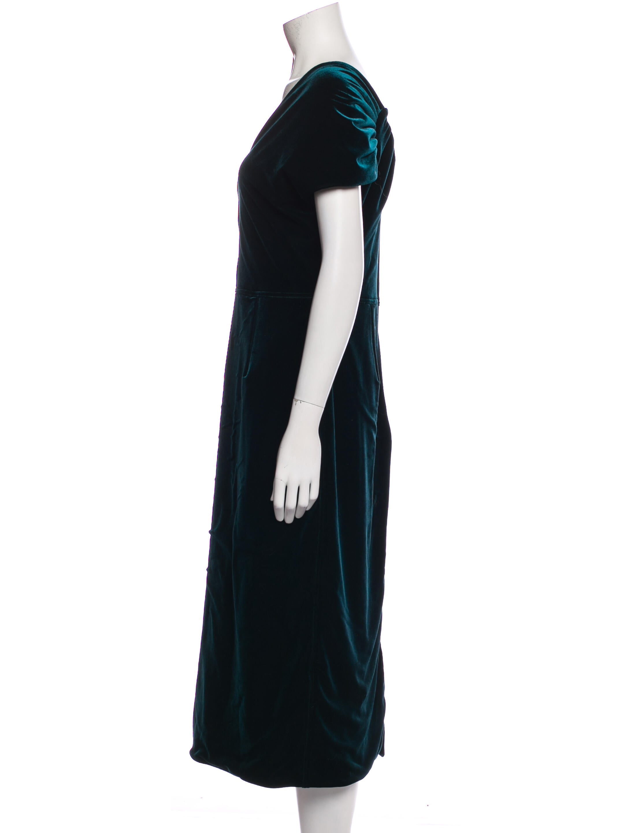 Emilio de la Morena V-Neck Midi Length Dress w/ Tags