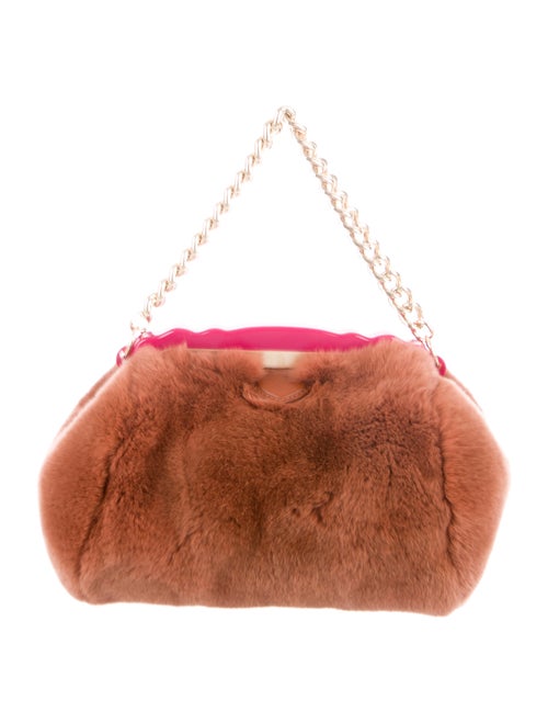 Edie Parker Fur Parker Bag gold