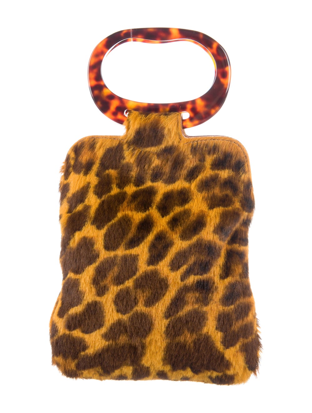 Edie Parker Animal Print Ponyhair Handle Bag - image 4