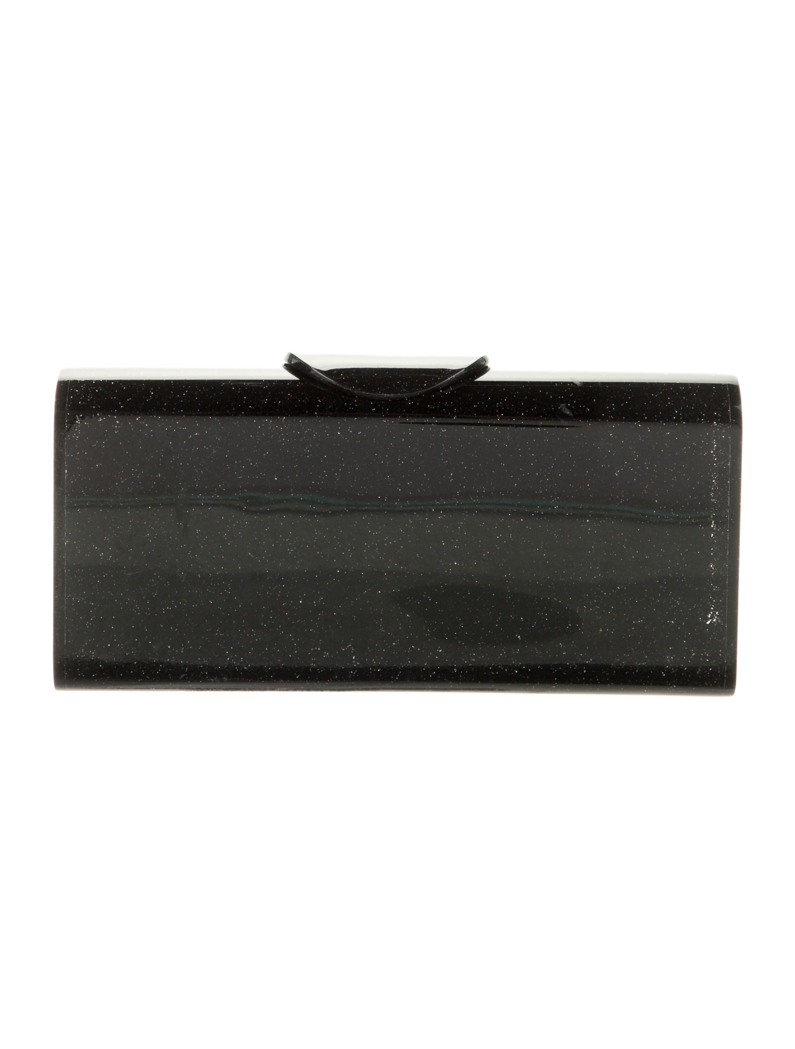 Edie Parker Acrylic Clutch Bag Black Clutches, Handbags EDP24100 The RealReal