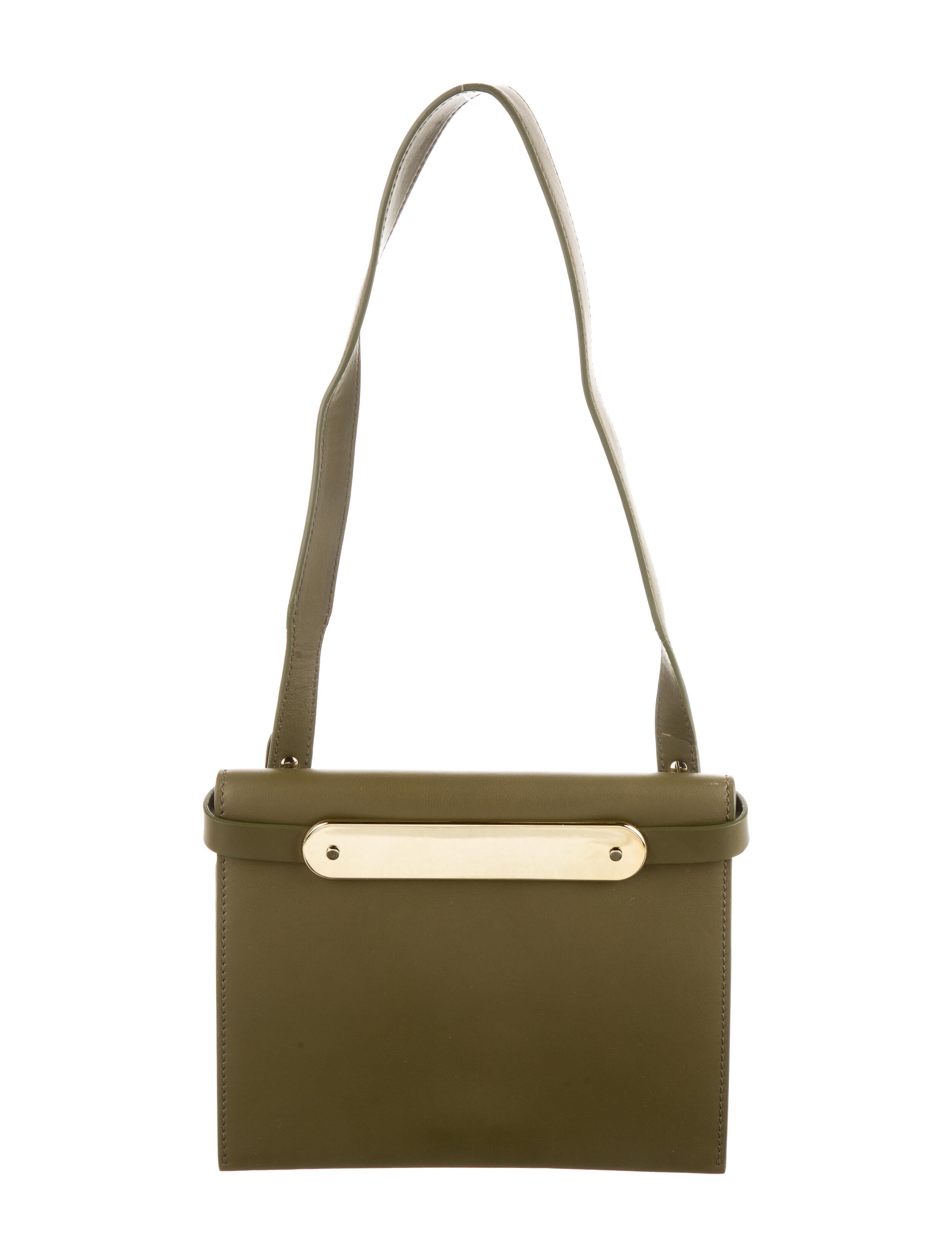 Escada Leather Shoulder Bag Brown Shoulder Bags, Handbags ESC116434