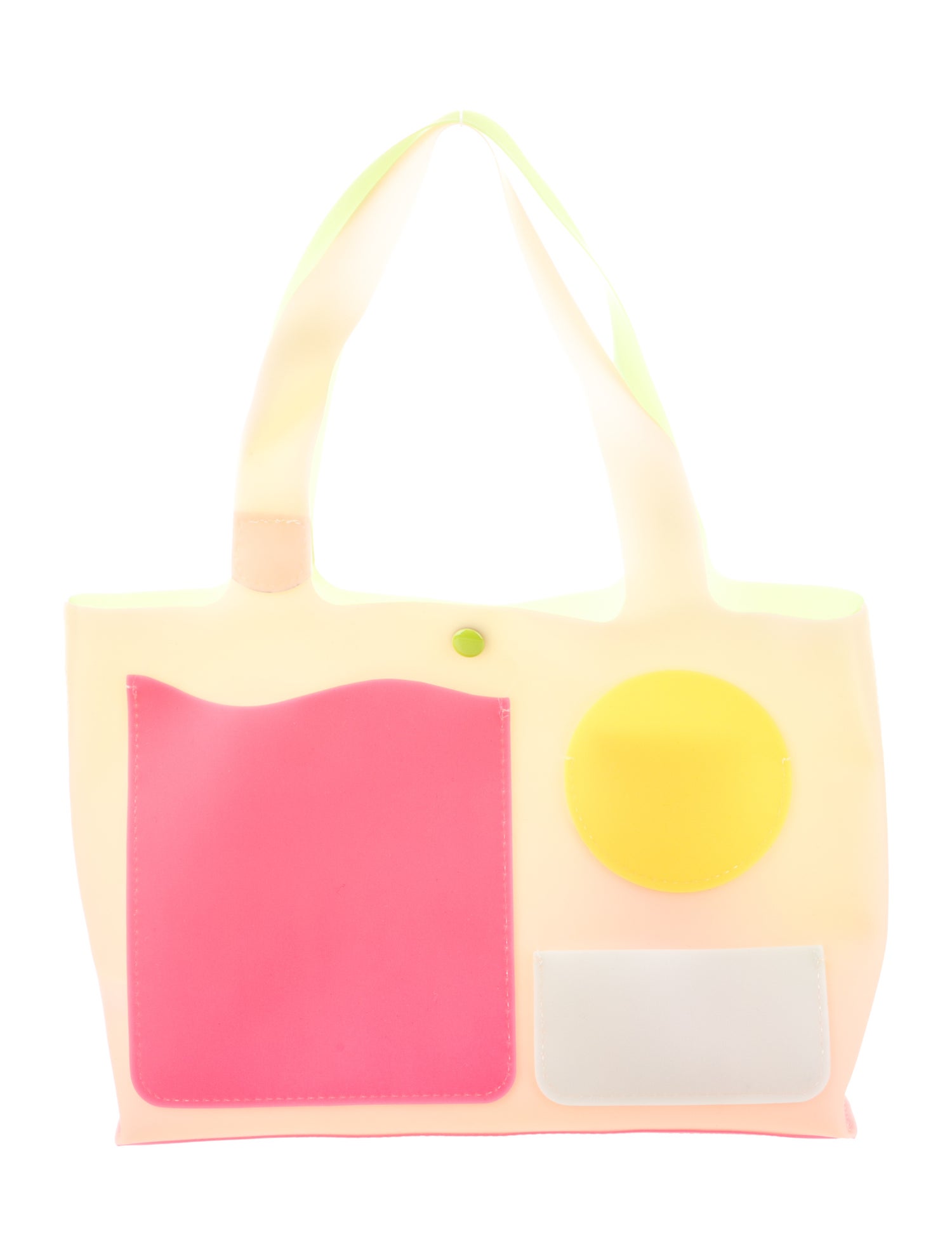 Edie Parker PVC Top Handle Bag