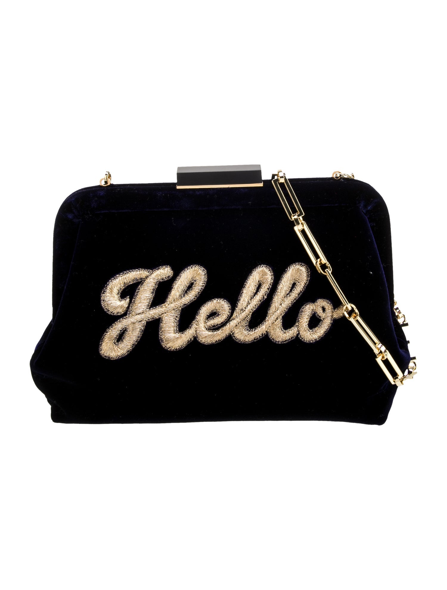 Edie Parker Velvet Evening Bag