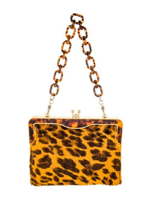 Edie Parker Ponyhair Top Handle Bag