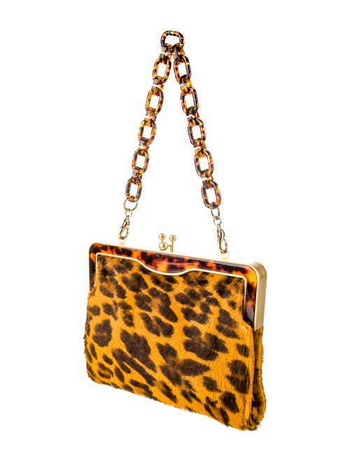 Edie Parker Ponyhair Top Handle Bag