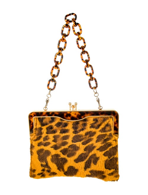 Edie Parker Ponyhair Top Handle Bag