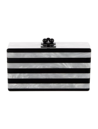 Edie Parker Mother Of Pearl Minaudière