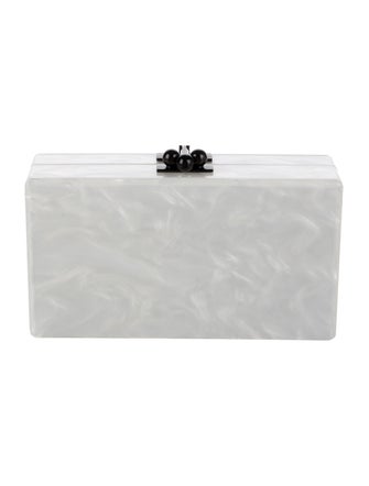 Edie Parker Mother Of Pearl Minaudière