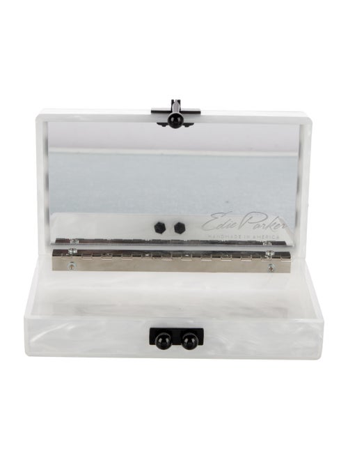 Edie Parker Mother Of Pearl Minaudière