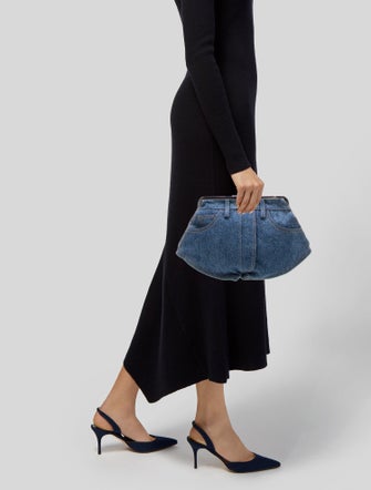 Edie Parker Denim Shoulder Bag