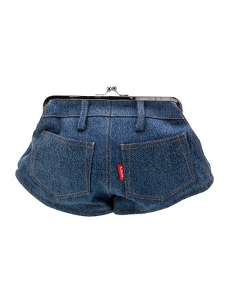 Edie Parker Denim Shoulder Bag