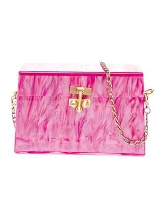 Edie Parker Acrylic Shoulder Bag
