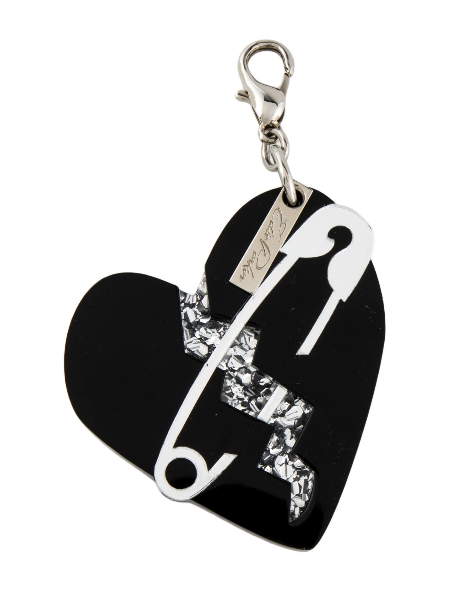 Edie Parker womens heart shaped keychain