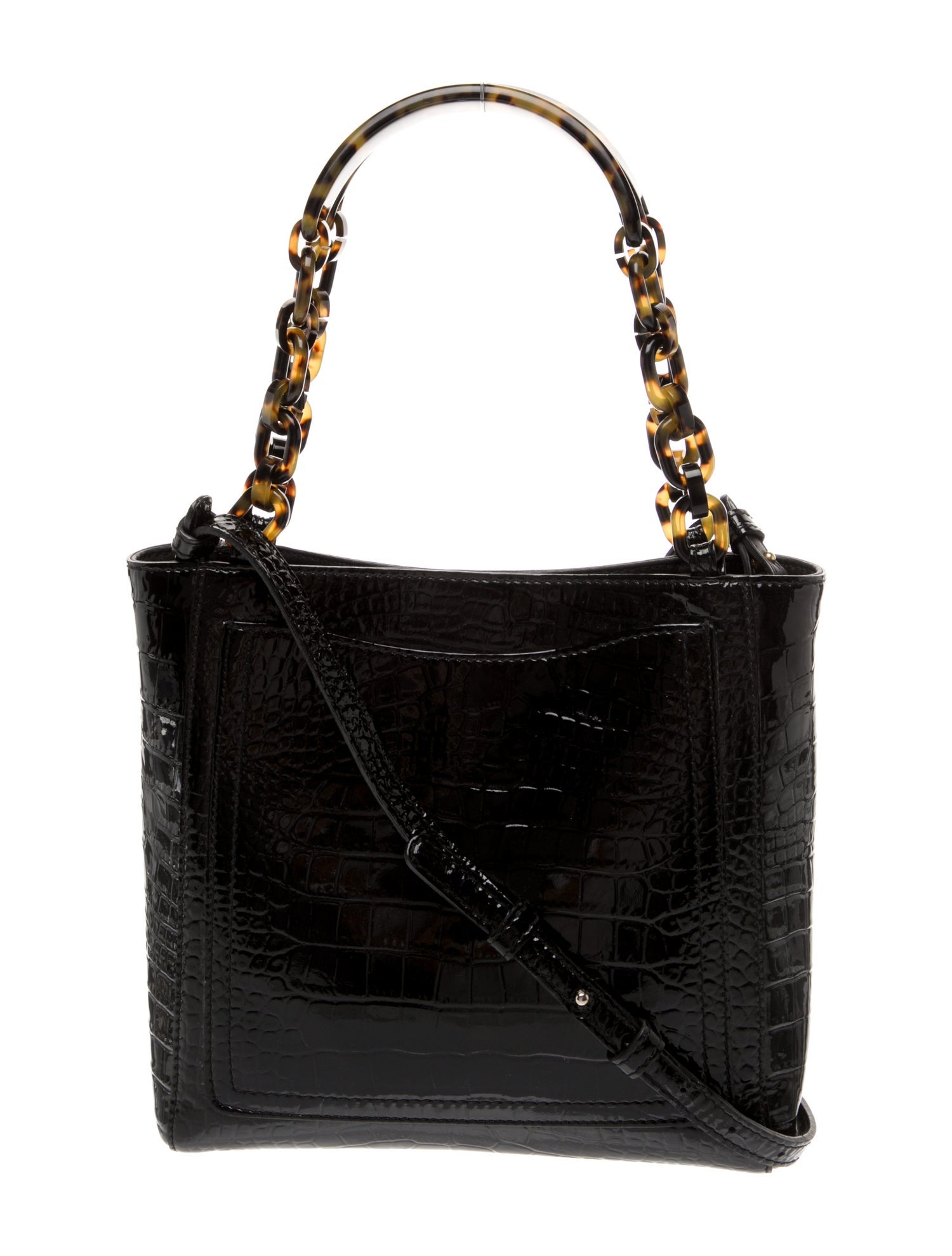 Edie Parker Patent Leather Top Handle Bag