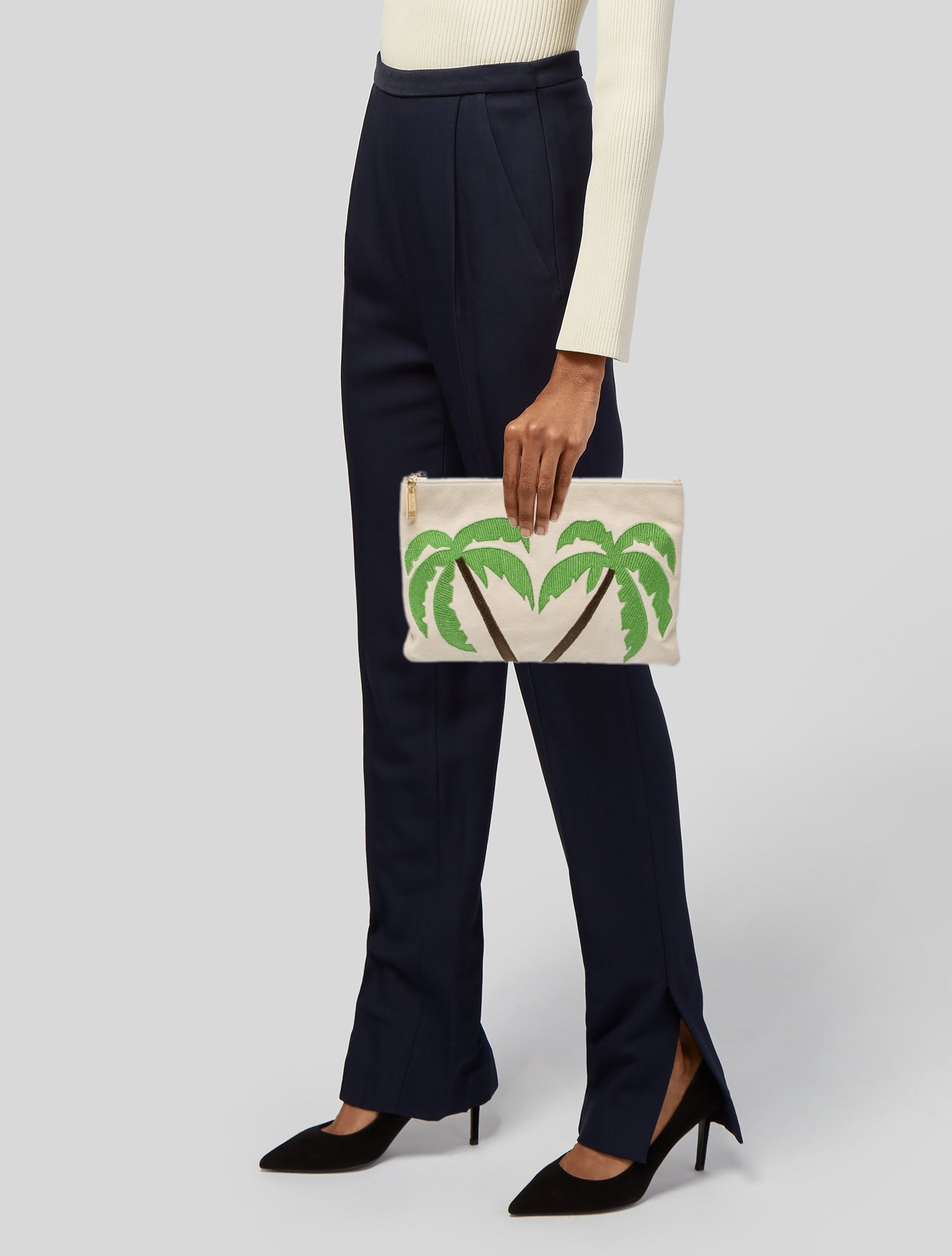 Edie Parker Canvas Clutch
