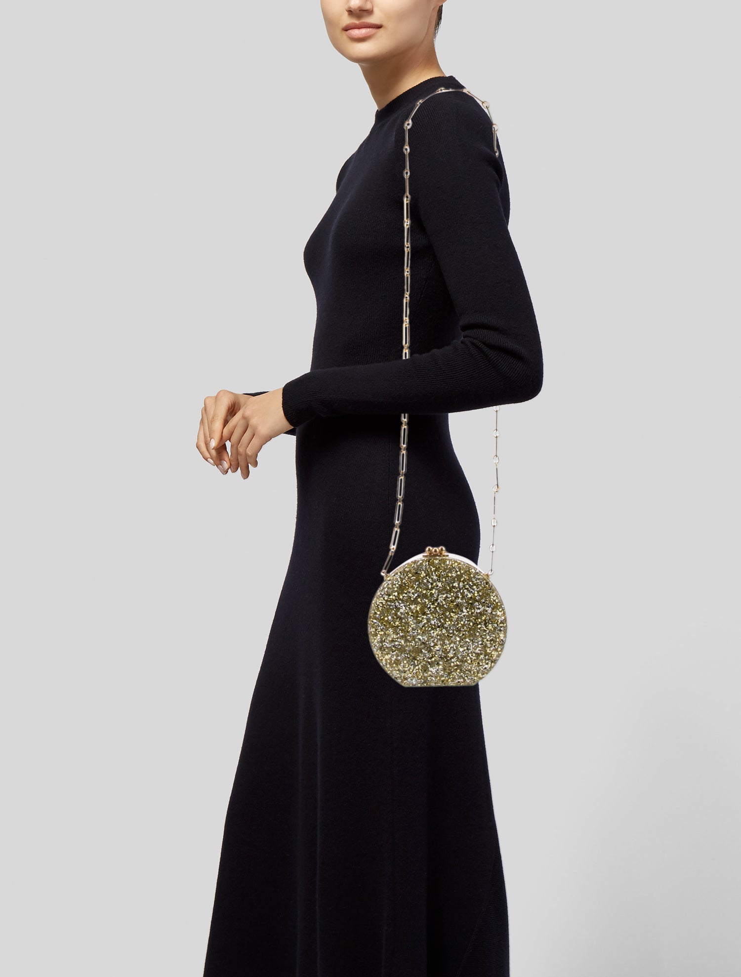 Edie Parker Acrylic Shoulder Bag
