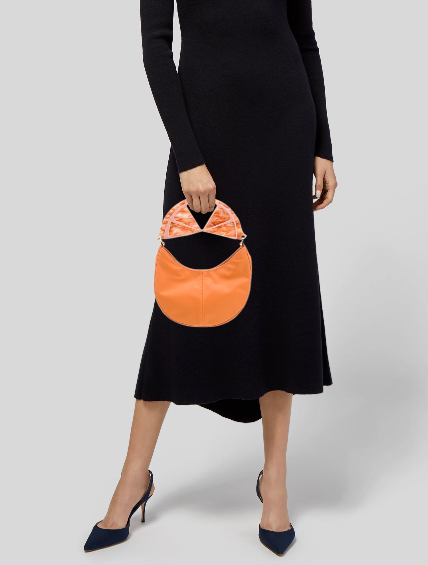 Edie Parker Nylon Top Handle Bag