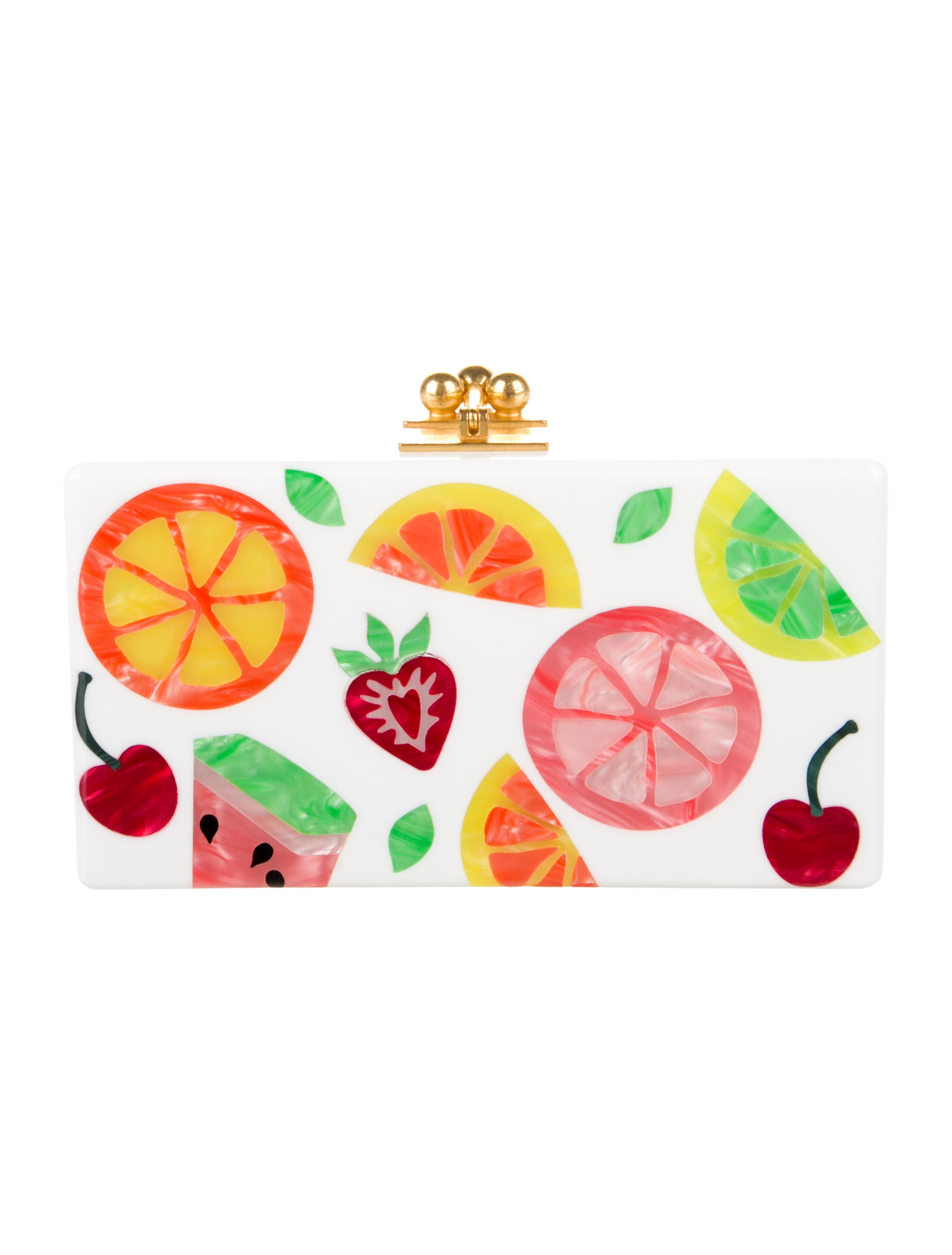 Edie Parker Fruit Cocktail Cosmetic Bag