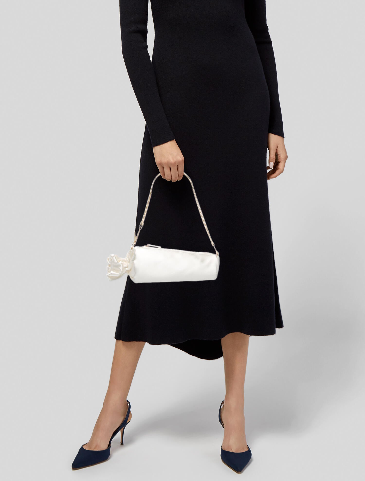 Edie Parker Satin Shoulder Bag