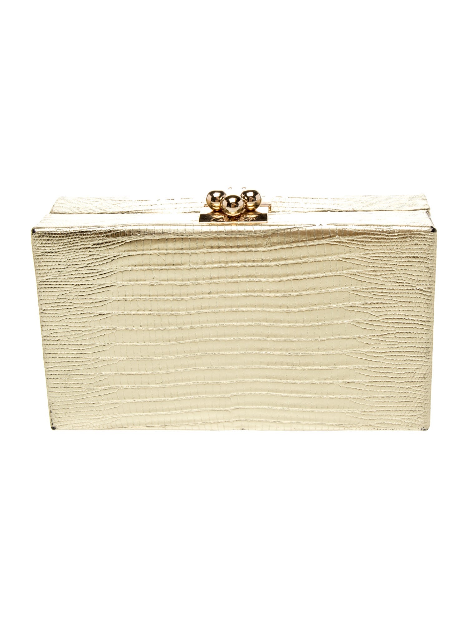 Edie Parker Lizard Minaudière