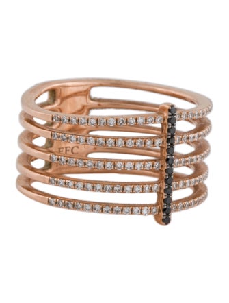 EF Collection 14K Diamond 5 Row Band