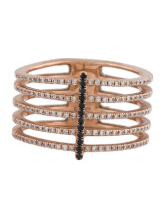 EF Collection 14K Diamond 5 Row Band