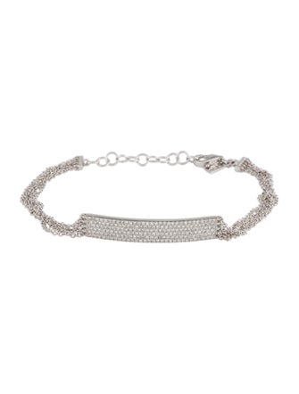 EF Collection 14K Diamond Jumbo Bar Multi Chain Bracelet