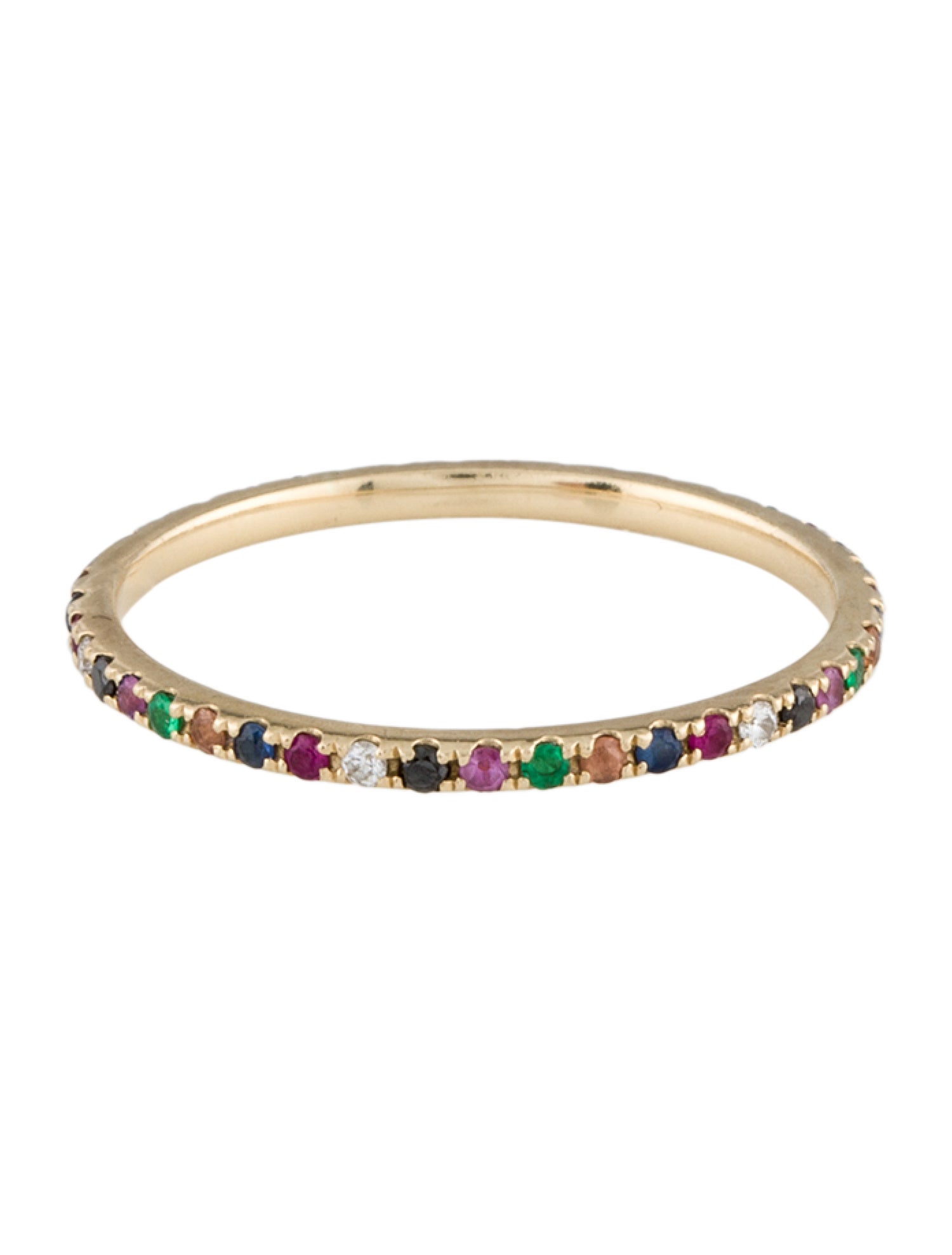 EF Collection 14K Multistone Eternity Band
