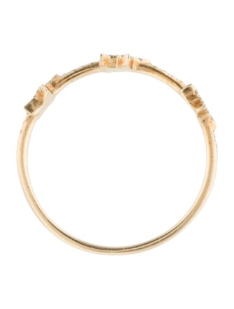 EF Collection 14K Diamond Triple Star Stack Ring