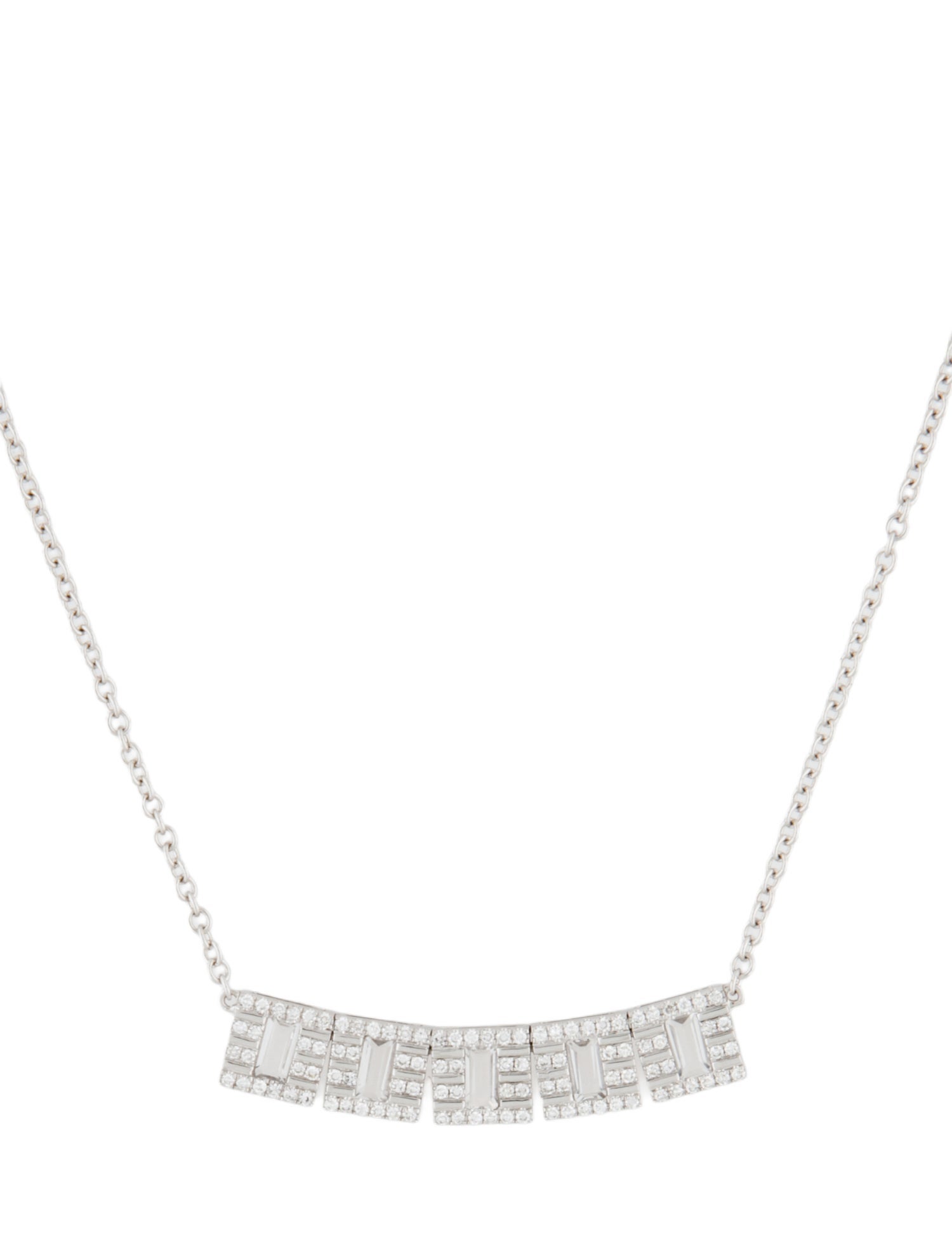 EF Collection 14K Quartz & Diamond Tile Pendant Necklace