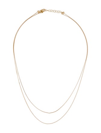 EF Collection 14K Layered Box Chain Necklace